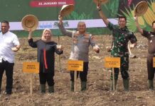 Dukung Swasembada Pangan, Polresta Sleman Sulap Lahan Bekas Industri Batako