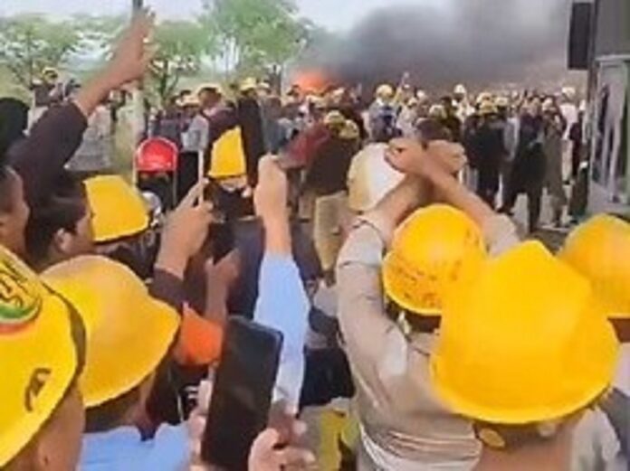 Aksi Protes Ricuh di PT IMIP, Ribuan Karyawan Kontraktor Tuntut Kebijakan Baru
