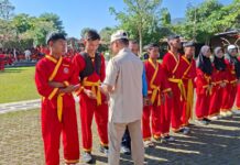 Tapak Suci L-K-S-A se-Kabupaten Magelang Latihan Fisik dan Mental Dengan Long March