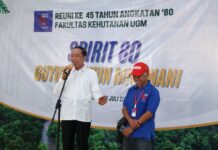 Joko Widodo Ikut Hadir di Reuni Angkatan‘80 Fakultas Kehutanan UGM