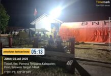 Gempa Poso M 5,7  Sebabkan 106 Rumah Rusak